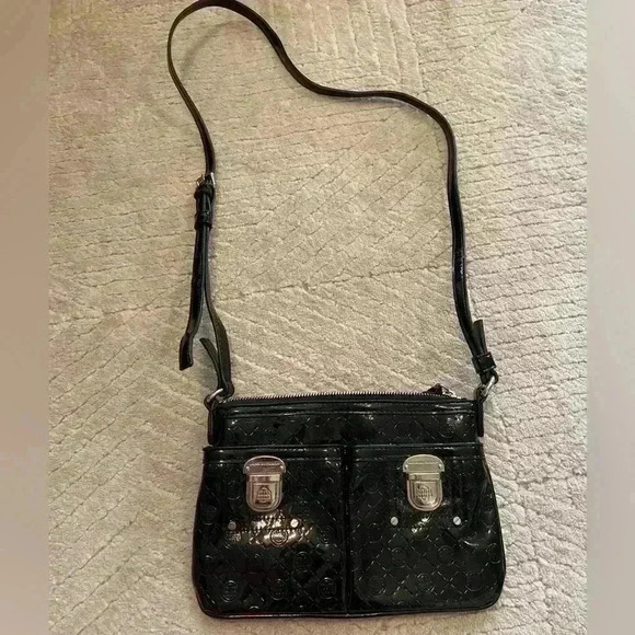 Dana Buchman Handbags - Dans Buchman cross body shiny black purse